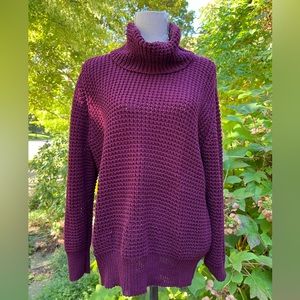 Burgandy cotton St John turtleneck size L